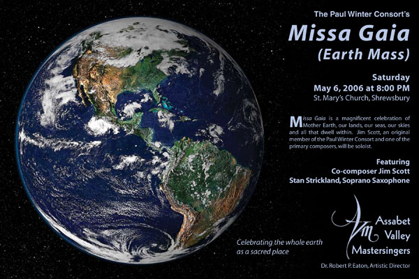 earth mass missa gaia poster